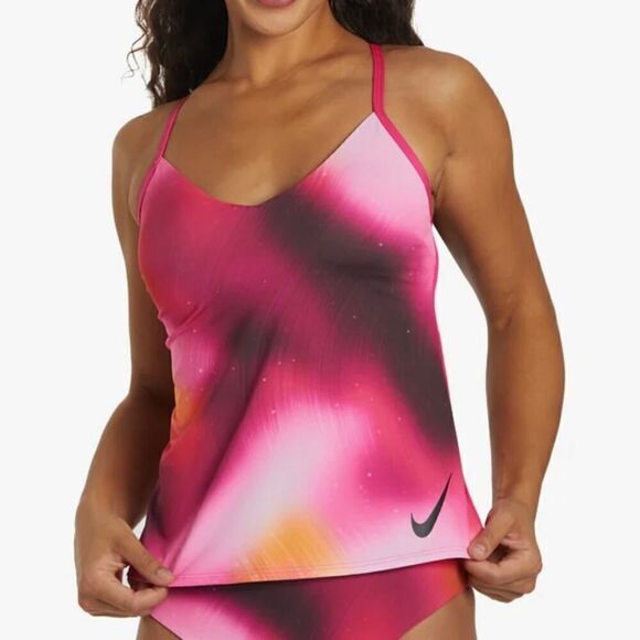 Nike Women's Aurora Racerback Tankini Top-Size Small - Picture 1 of 11